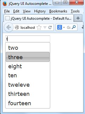 پیاده سازی Autocomplete با  Jquery