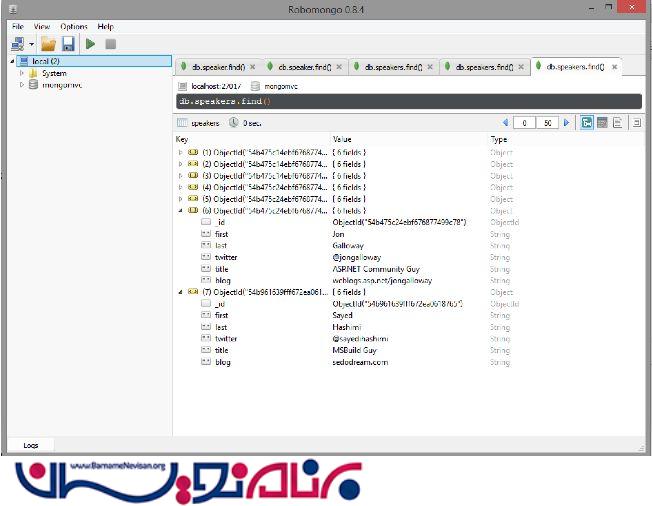 ساخت Web API در mvc6  و MongoDB 