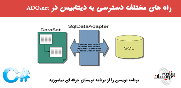 راه های مختلف دسترسی به دیتابیس در  ADO.net