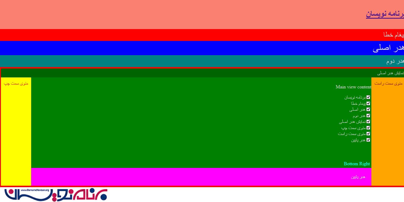 کنترل (Dock Panel) در AngularJs