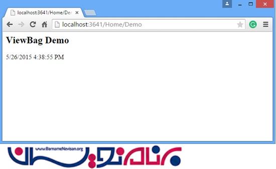 ارسال داده از Controller به View در MVC