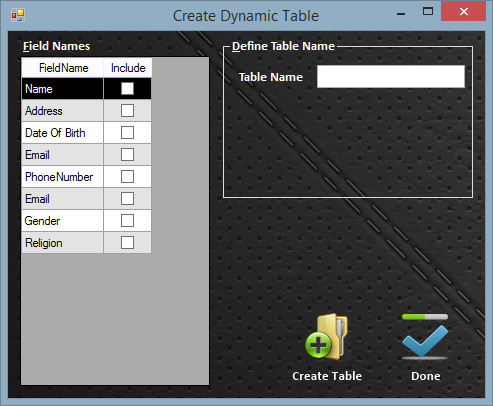پروژه ساخت دیتابیس تو سط زبان سی شارپ