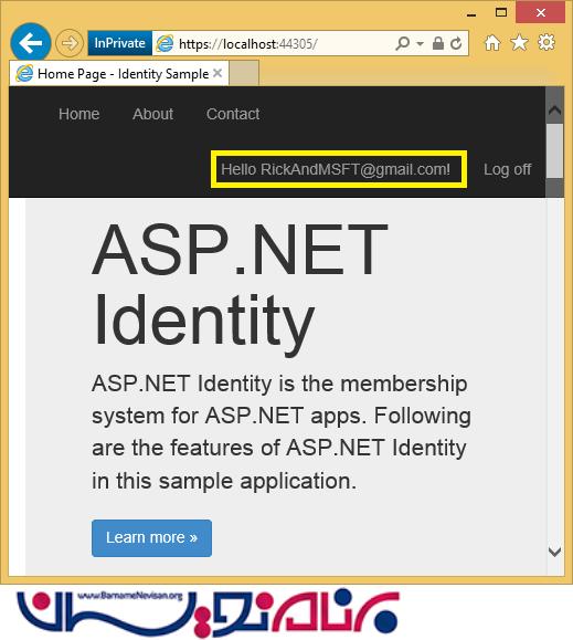 ساخت یک برنامه وب MVC 5 با امنیت بالا به همراه فرم ورود و قابلیت ایمیل تایید و تغییر کلمه عبور