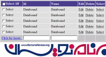 استفاده از CheckBox داخل Gridview در ASP.NET