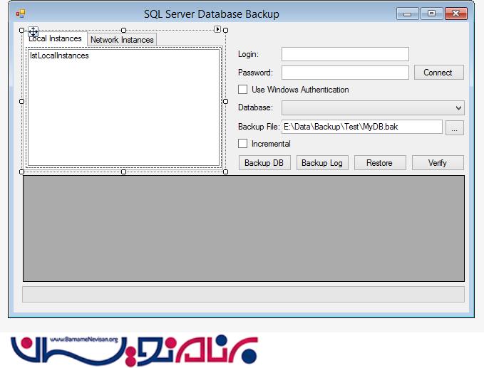 نحوه BackUp و Restore کردن  بانک اطلاعاتی در #C