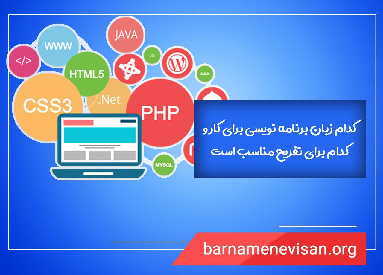 کدام زبان برنامه نویسی برای کار و کدام برای تفریح مناسب است؟ 