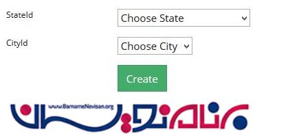لیست آبشاری توسط Web API درMVC