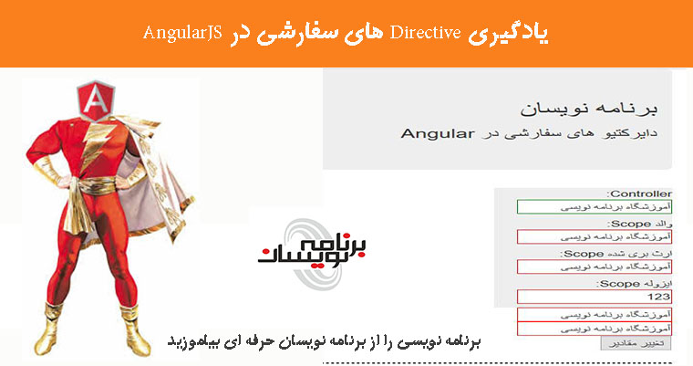 یادگیری Directive های سفارشی در AngularJS