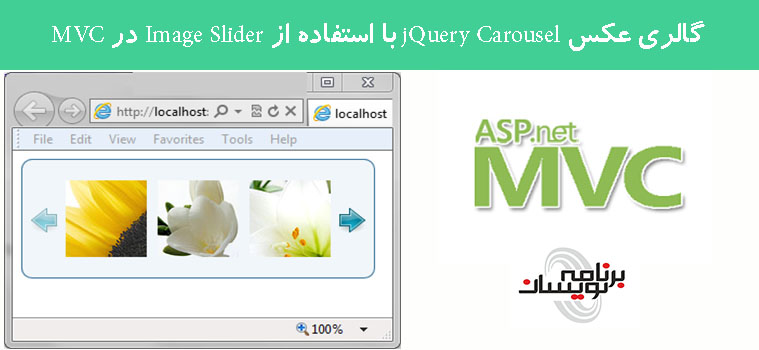 گالری عکس jQuery Carousel با استفاده از Image Slider در MVC