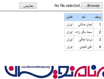 ذخیره و خواندن اطلاعات Excel با استفاده از OpenXml درASP ذخیره و خواندن اطلاعات Excel با استفاده از OpenXml درASP