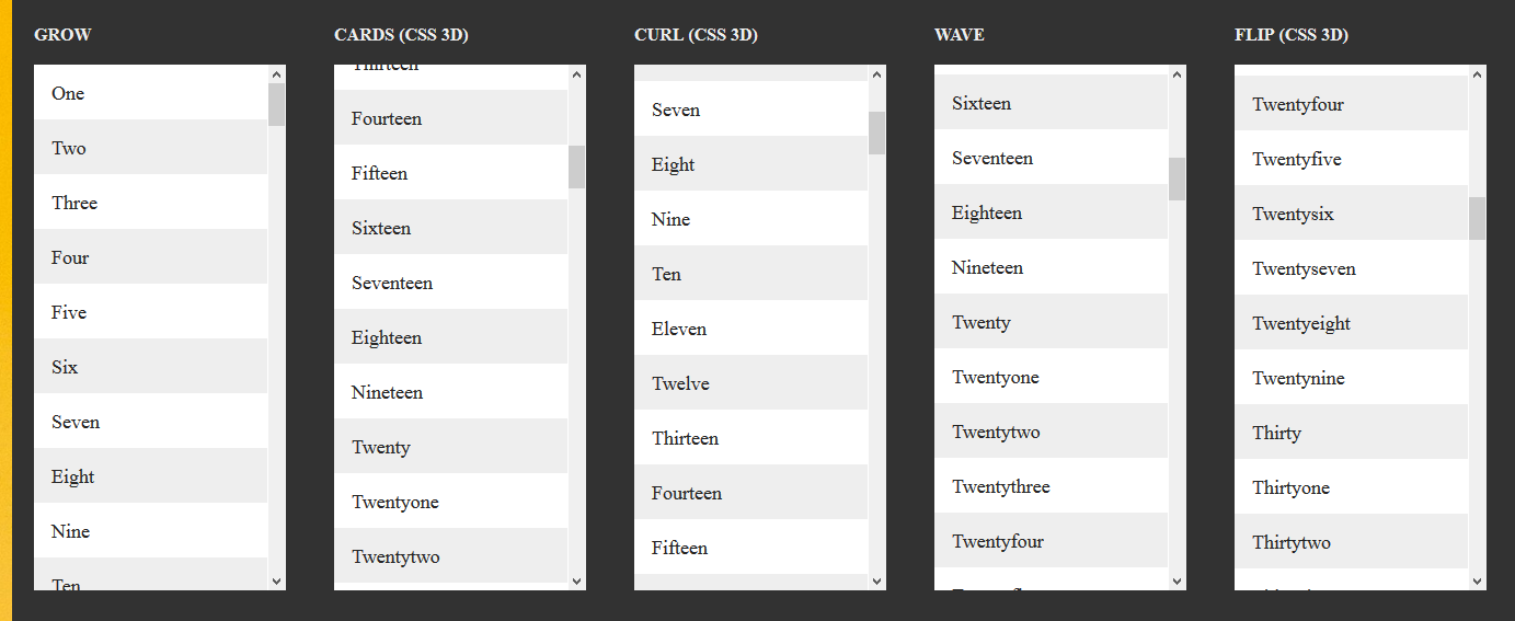 لیست های زیبا