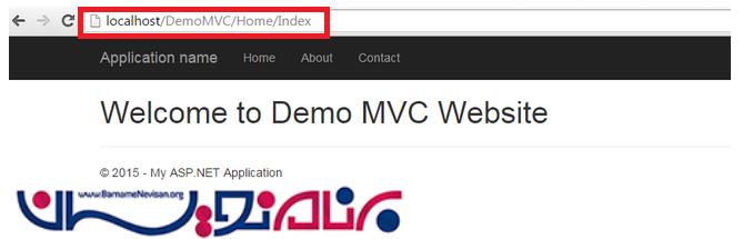 میزبانی  برنامه بر روی سیستم Local در MVC