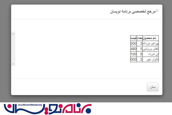نحوه ایجاد یک GridView به صورت Modal Pop-Up بر روی یک Gridview دیگر
