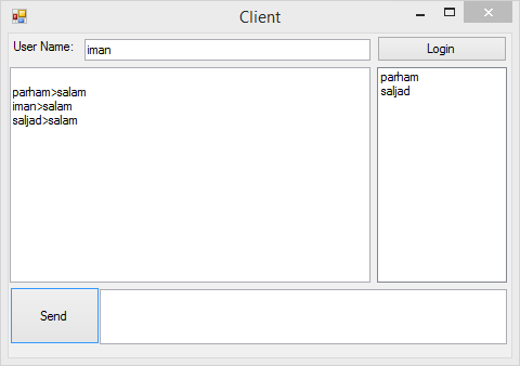 سورس برنامه چت آنلاین با سی شارپ  #C