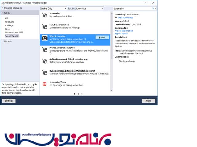 گرفتن ScreenShot از وب سایت برای سایزهای مختلف مانیتور گرفتن ScreenShot از وب سایت برای سایزهای مختلف مانیتور