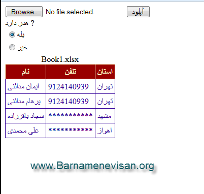 Import کردن فایل Excel در GridView Import کردن فایل Excel در GridView
