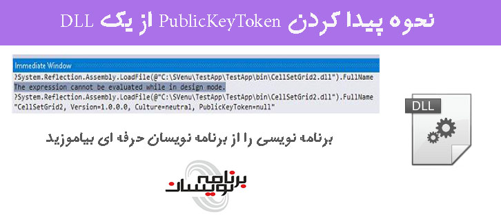 نحوه پیدا کردن PublicKeyToken از یک DLL 